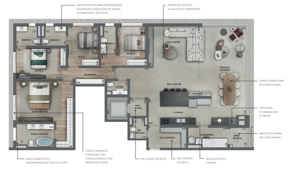 Apartamento, 4 quartos, 220 m² - Foto 16