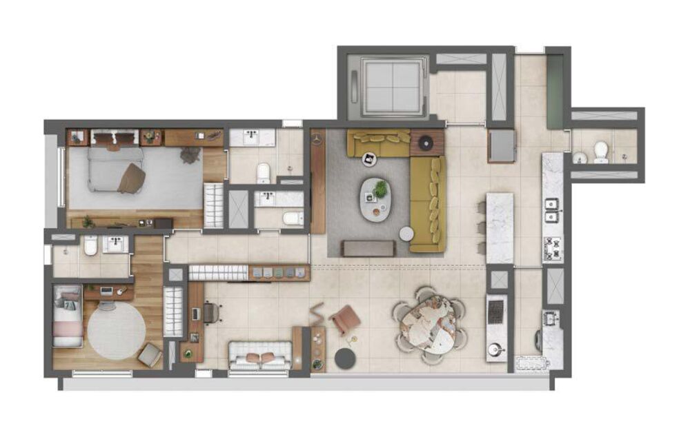 Cobertura, 3 quartos, 222 m² - Foto 9