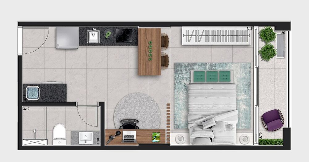 Cobertura, 2 quartos, 119 m² - Foto 15