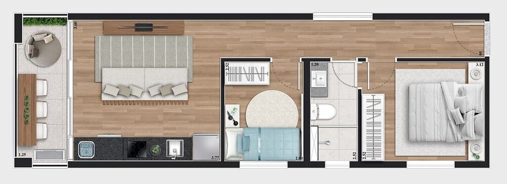 Cobertura, 2 quartos, 119 m² - Foto 3