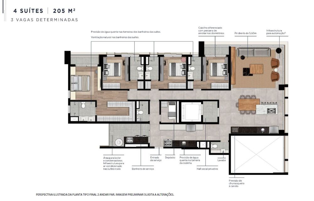 Apartamento, 4 quartos, 205 m² - Foto 6