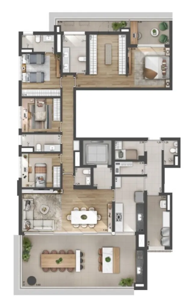 Apartamento, 4 quartos, 224 m² - Foto 15