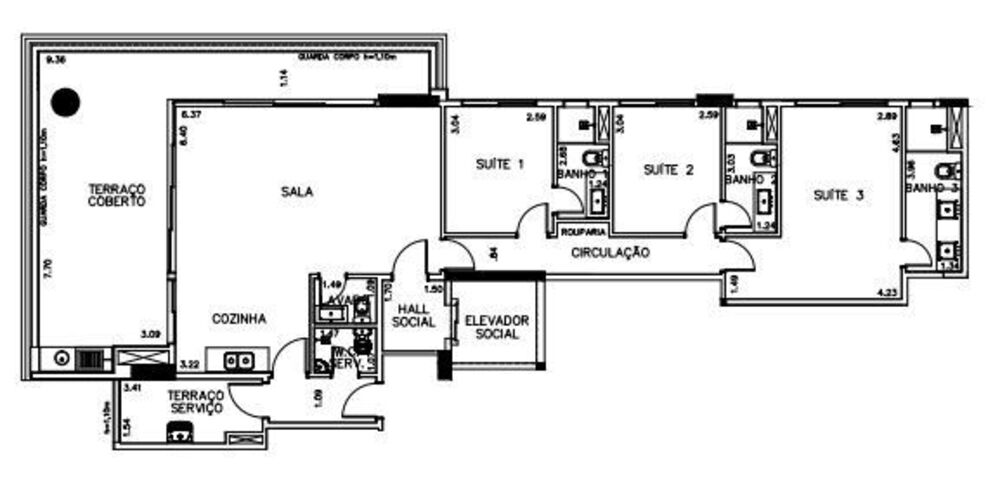 Apartamento à venda com 3 quartos, 145m² - Foto 12