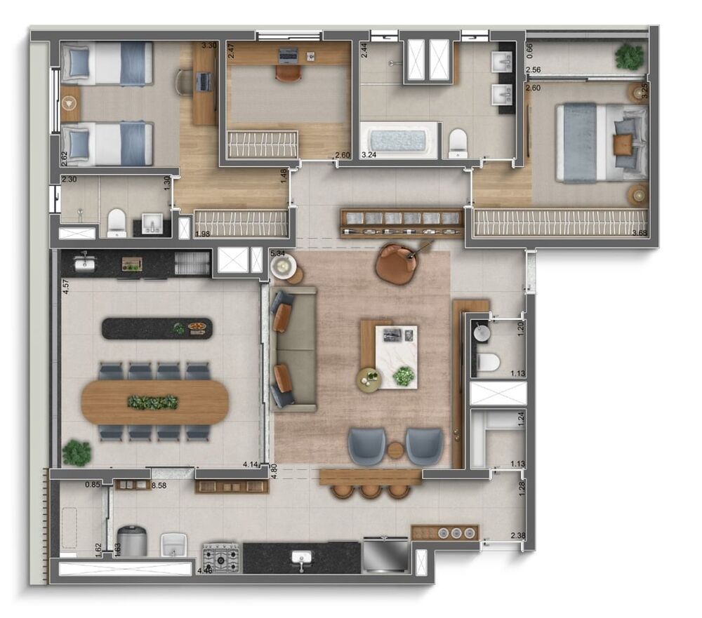 Apartamento, 3 quartos, 248 m² - Foto 10