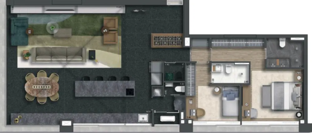 Cobertura, 3 quartos, 209 m² - Foto 12