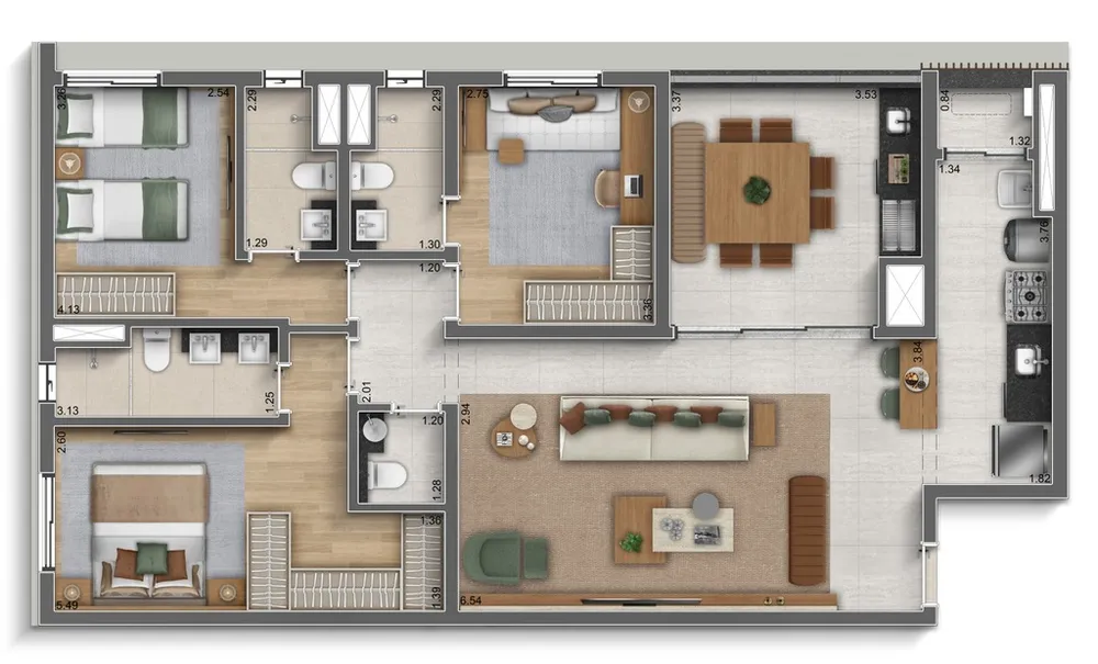 Apartamento, 3 quartos, 275 m² - Foto 16