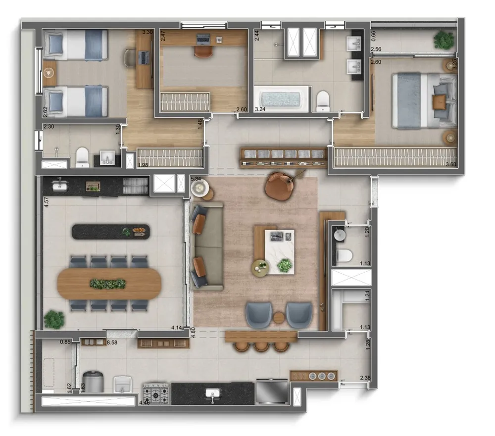 Apartamento, 3 quartos, 275 m² - Foto 20