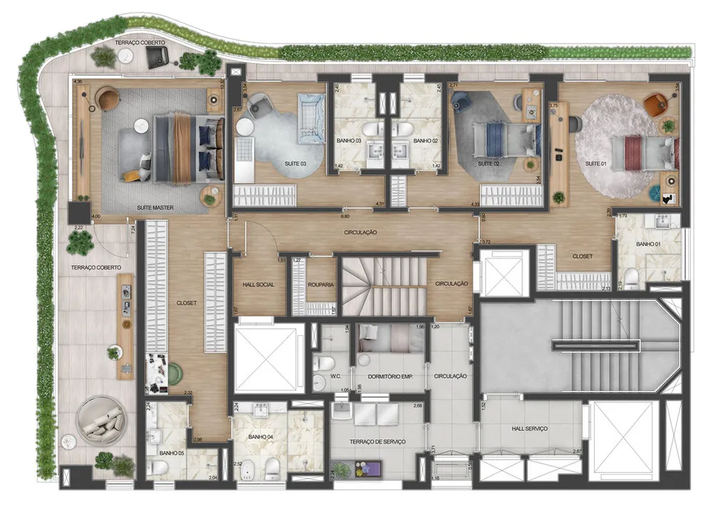 Cobertura, 4 quartos, 398 m² - Foto 23