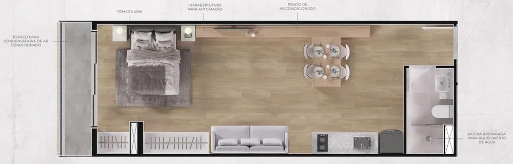 Cobertura, 1 quarto, 91 m² - Foto 18