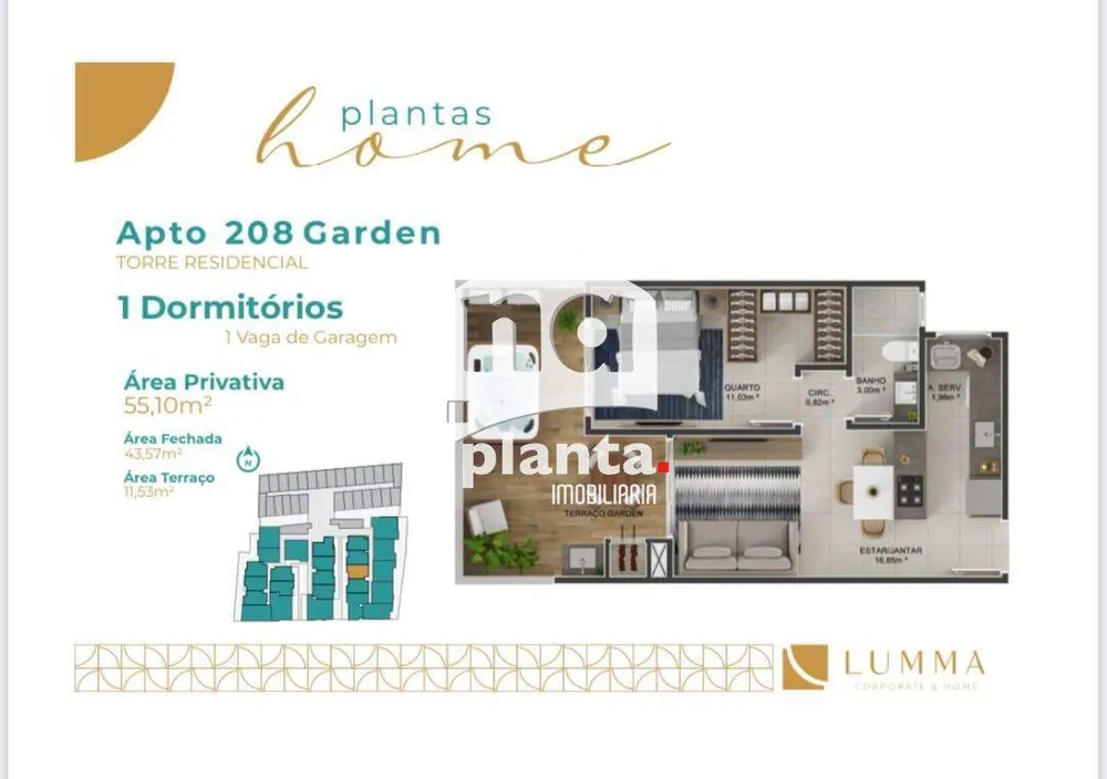 Apartamento, 1 quarto, 55 m² - Foto 15