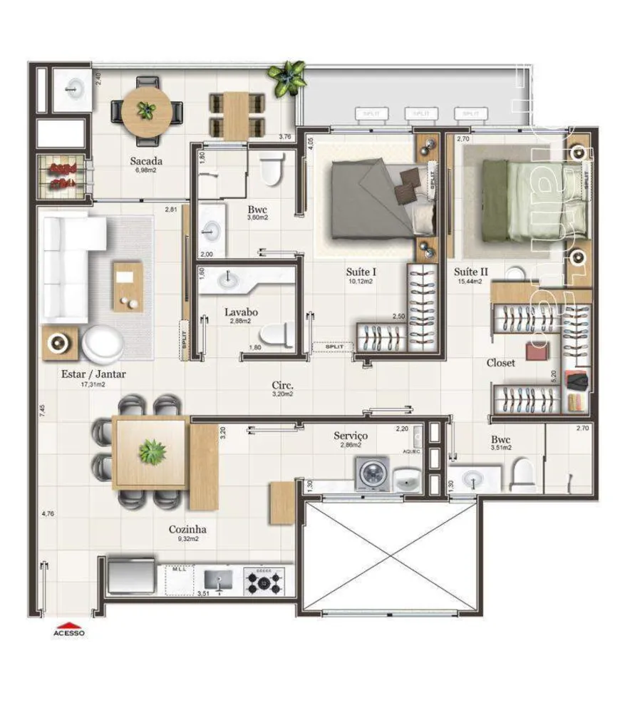 Apartamento, 3 quartos, 123 m² - Foto 6