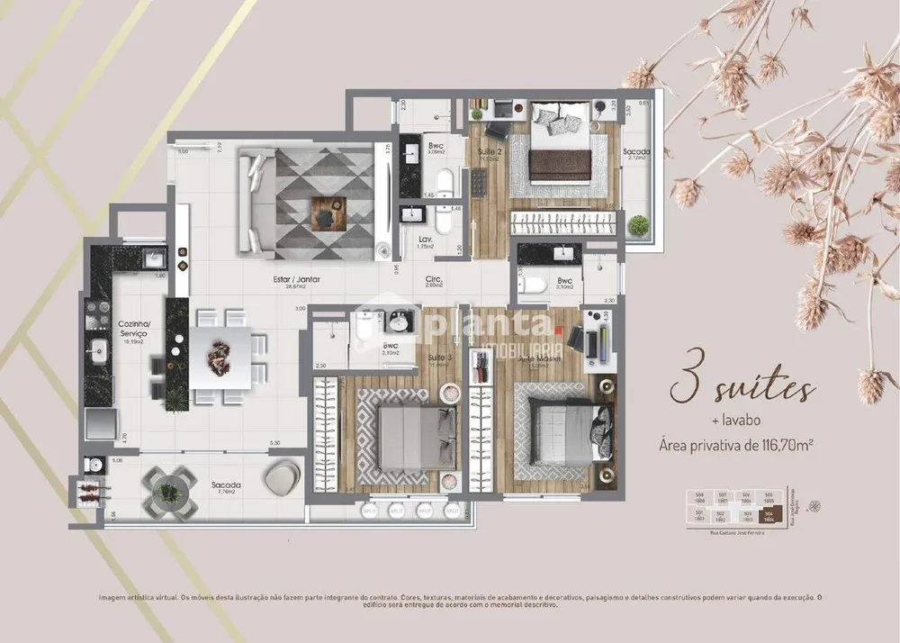 Apartamento, 3 quartos, 113 m² - Foto 10