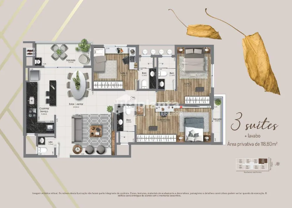 Apartamento, 3 quartos, 113 m² - Foto 9