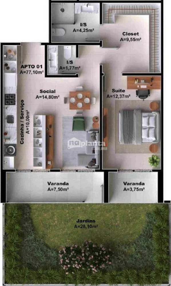Apartamento, 3 quartos, 93 m² - Foto 10
