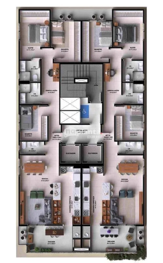 Apartamento, 3 quartos, 93 m² - Foto 12
