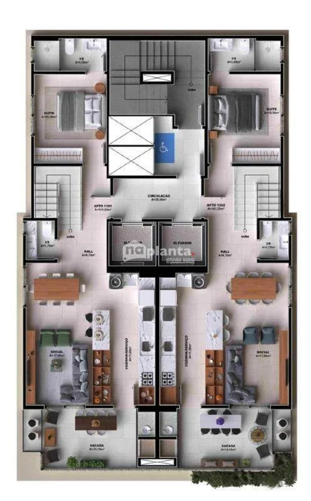Apartamento, 3 quartos, 93 m² - Foto 1