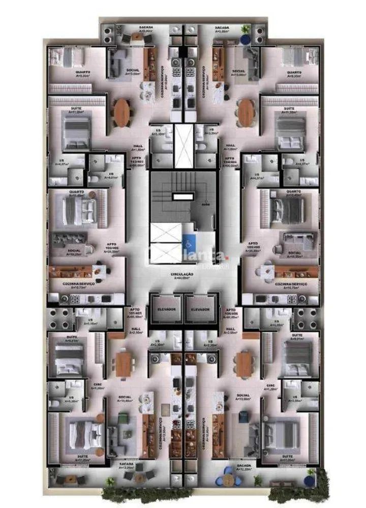 Apartamento, 3 quartos, 93 m² - Foto 4
