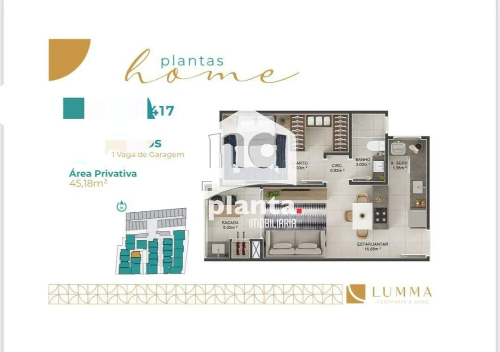 Apartamento, 1 quarto, 45 m² - Foto 16