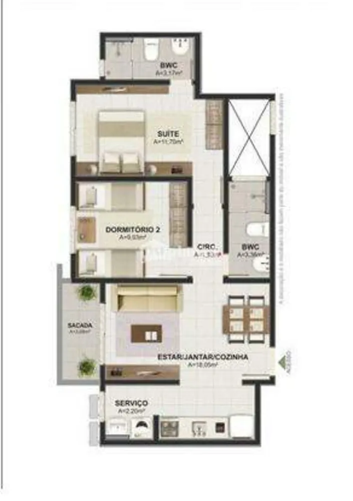 Apartamento, 2 quartos, 61 m² - Foto 12