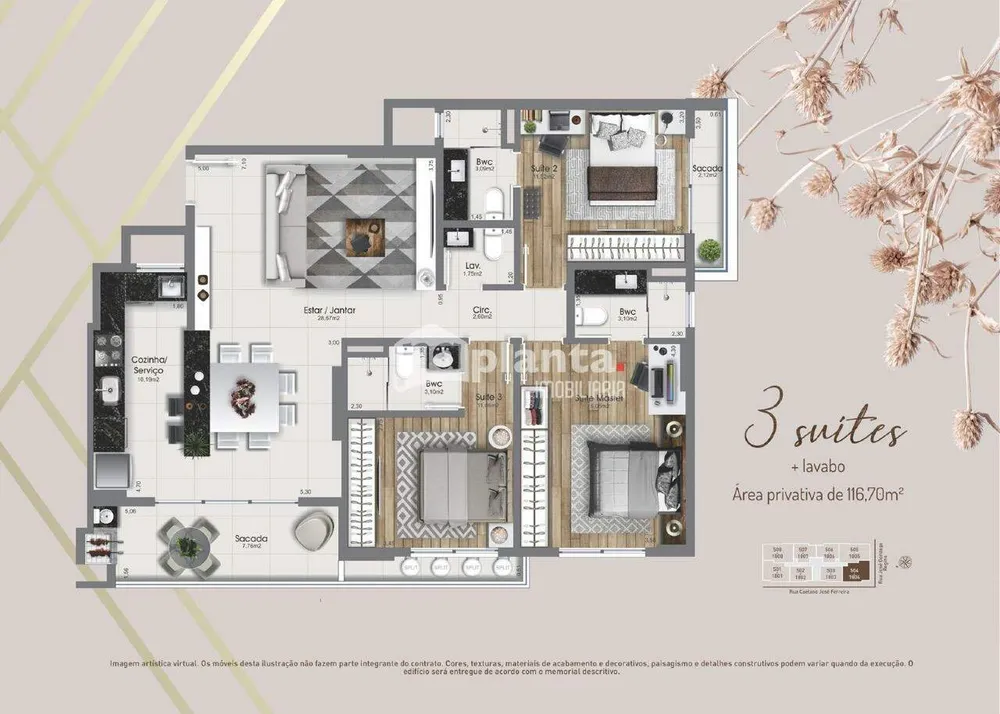 Apartamento, 3 quartos, 113 m² - Foto 9