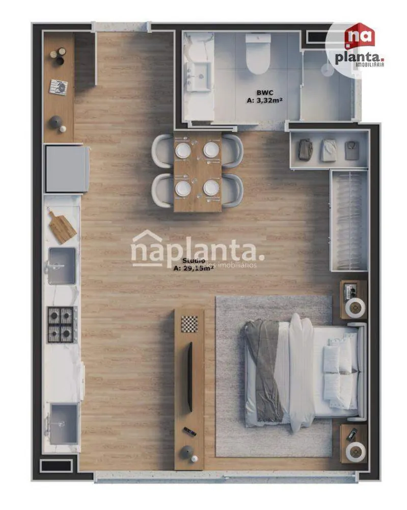 Flat/Apart Hotel, 1 quarto, 37 m² - Foto 12