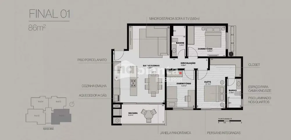 Apartamento, 2 quartos, 66 m² - Foto 7