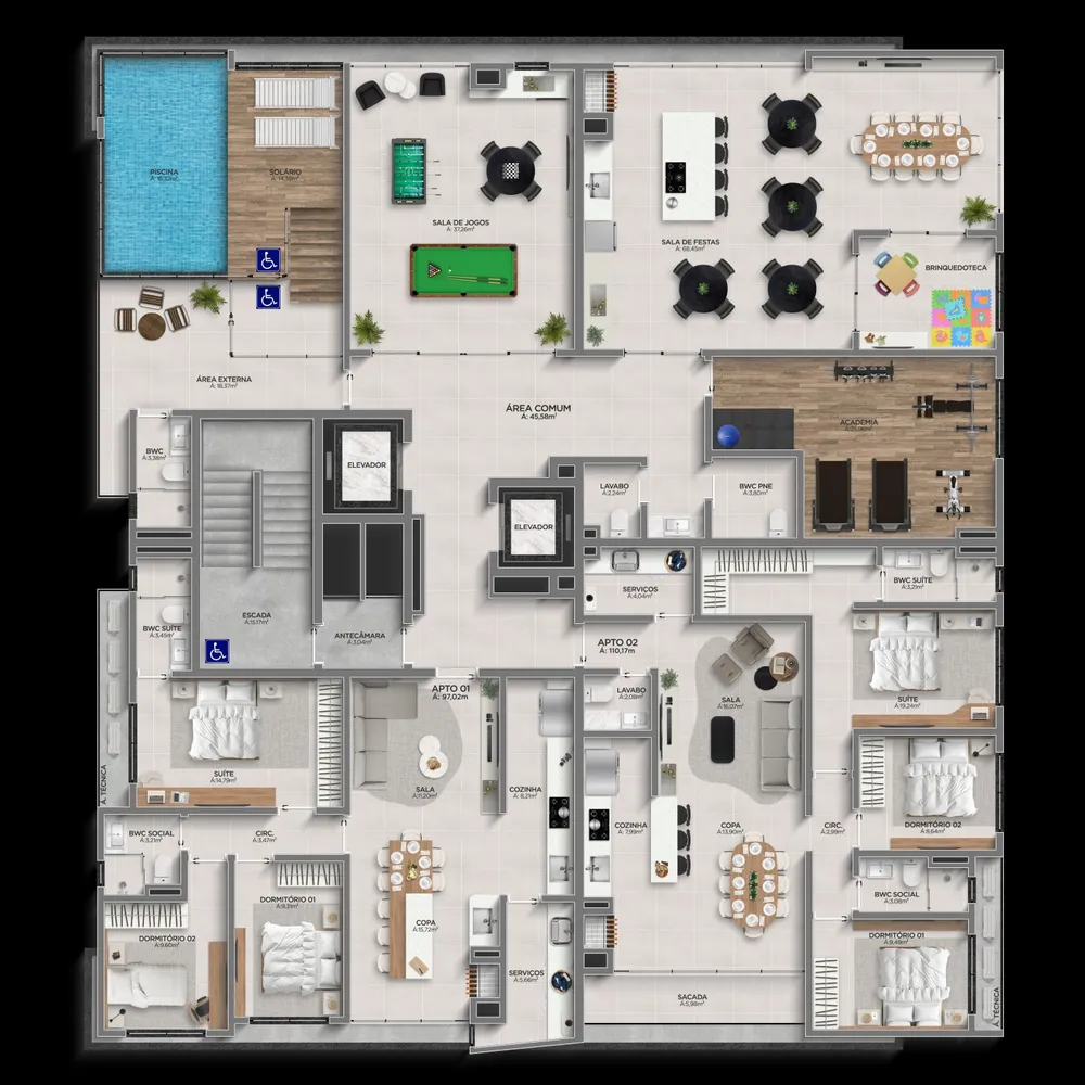 Apartamento, 2 quartos - Foto 2