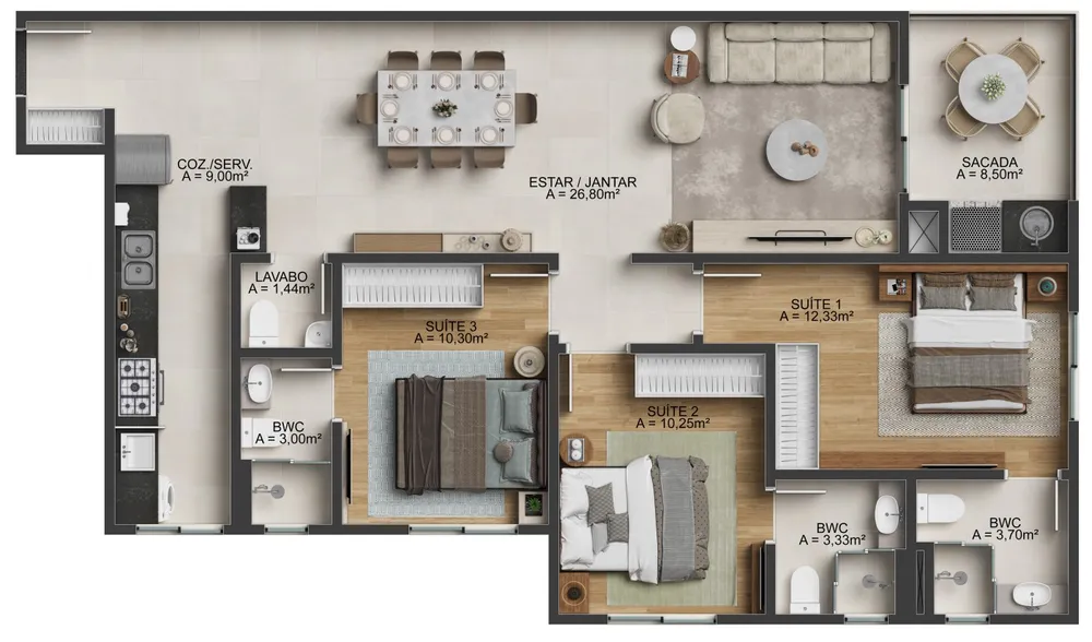 Apartamento, 3 quartos - Foto 6