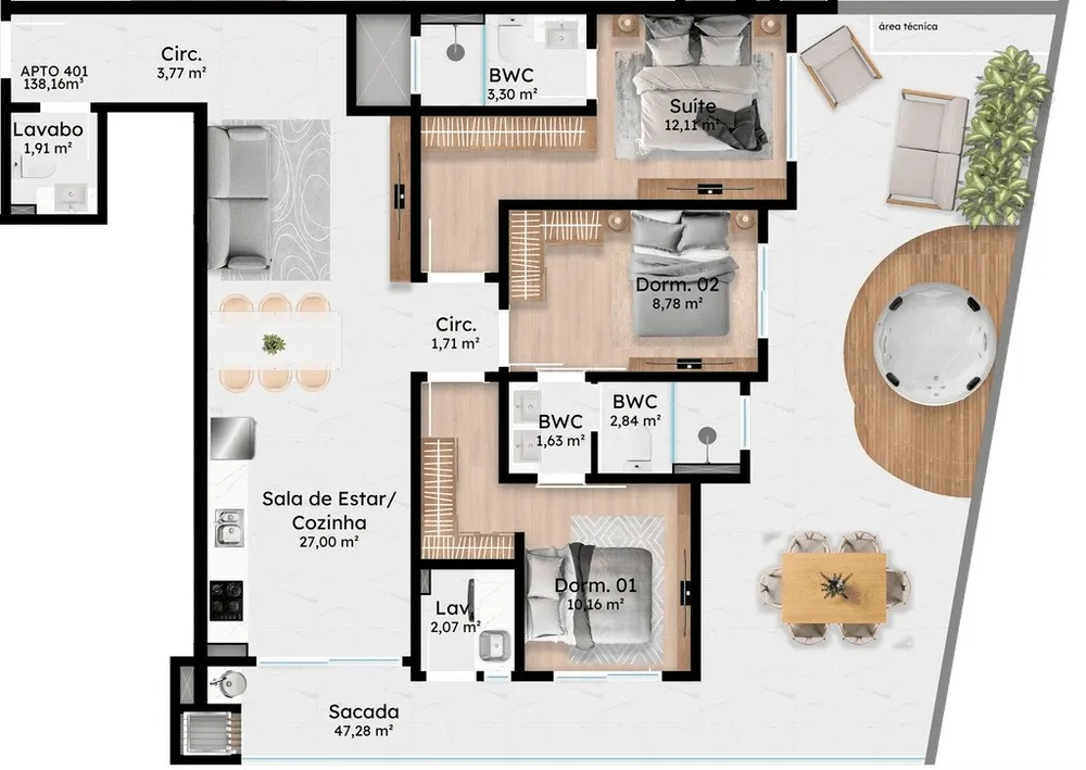Apartamento, 3 quartos - Foto 14