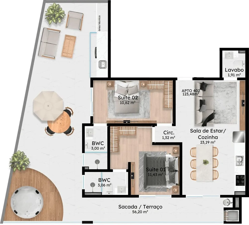 Apartamento, 3 quartos - Foto 15