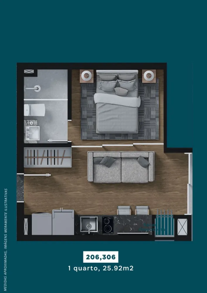 Apartamento, 2 quartos - Foto 9