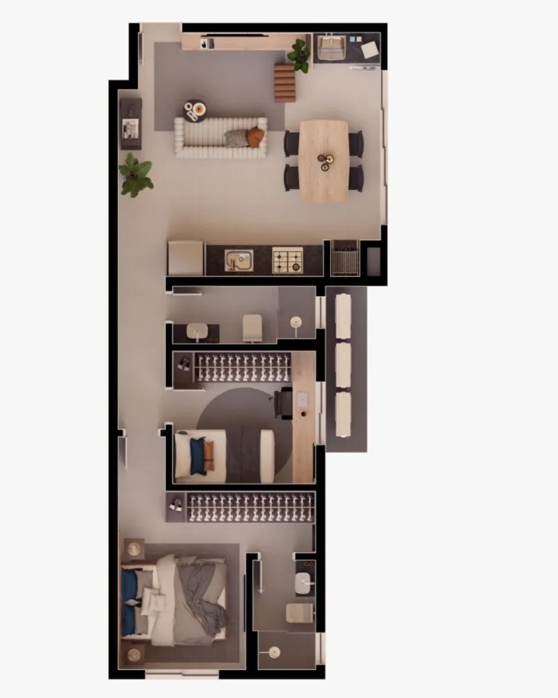 Apartamento, 2 quartos - Foto 2