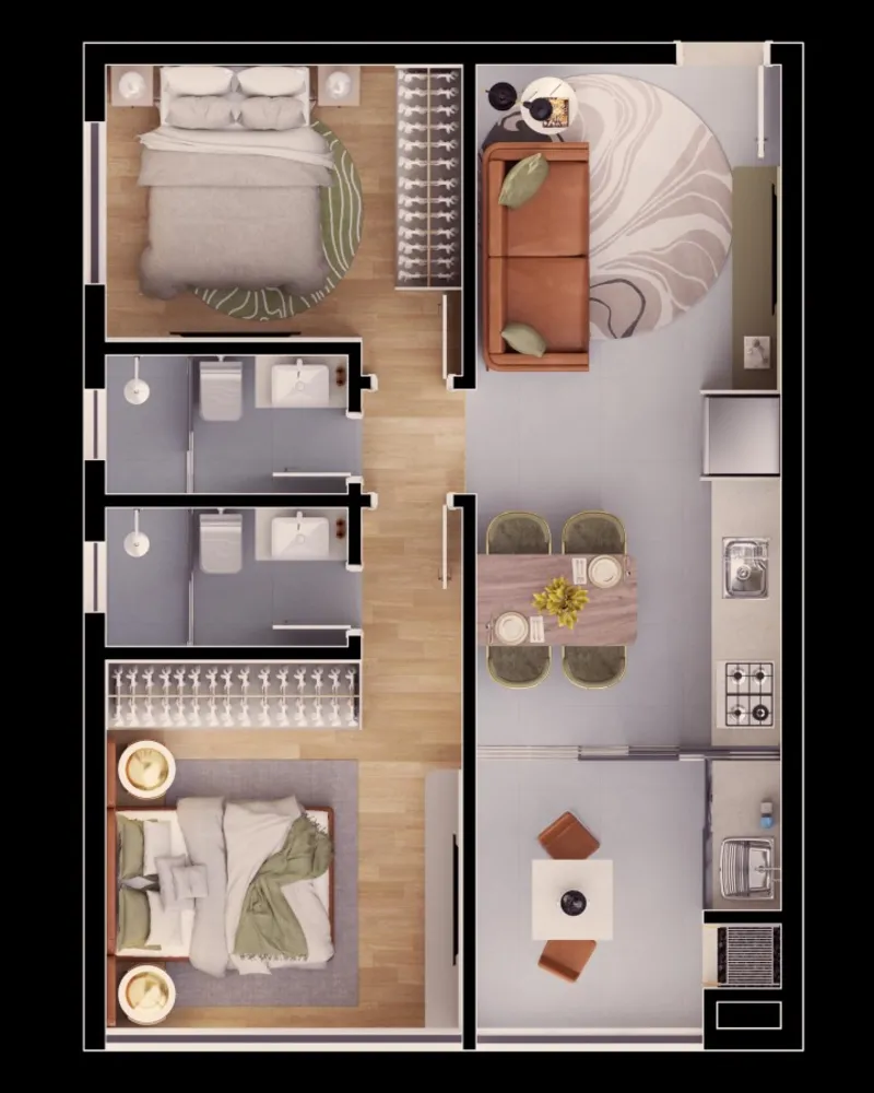 Apartamento, 3 quartos - Foto 1