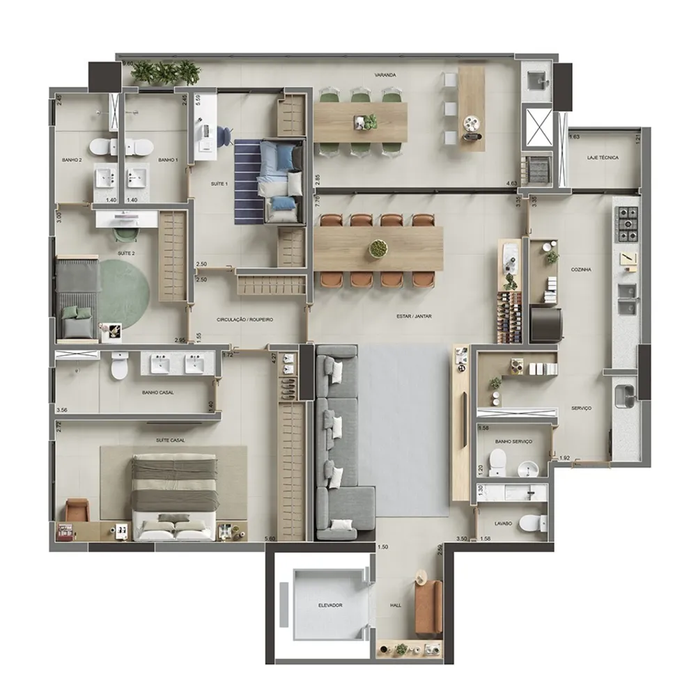 Apartamento, 3 quartos, 281 m² - Foto 18
