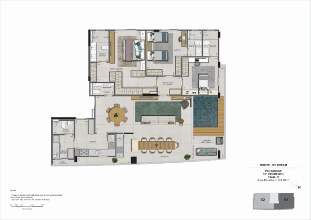 Apartamento, 2 quartos, 152 m² - Foto 20