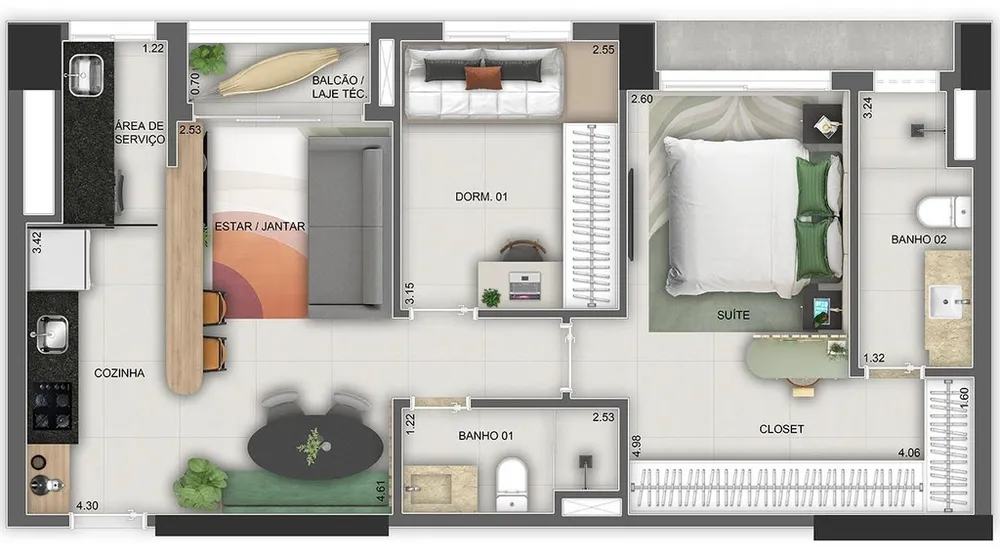 Apartamento, 2 quartos, 79 m² - Foto 15