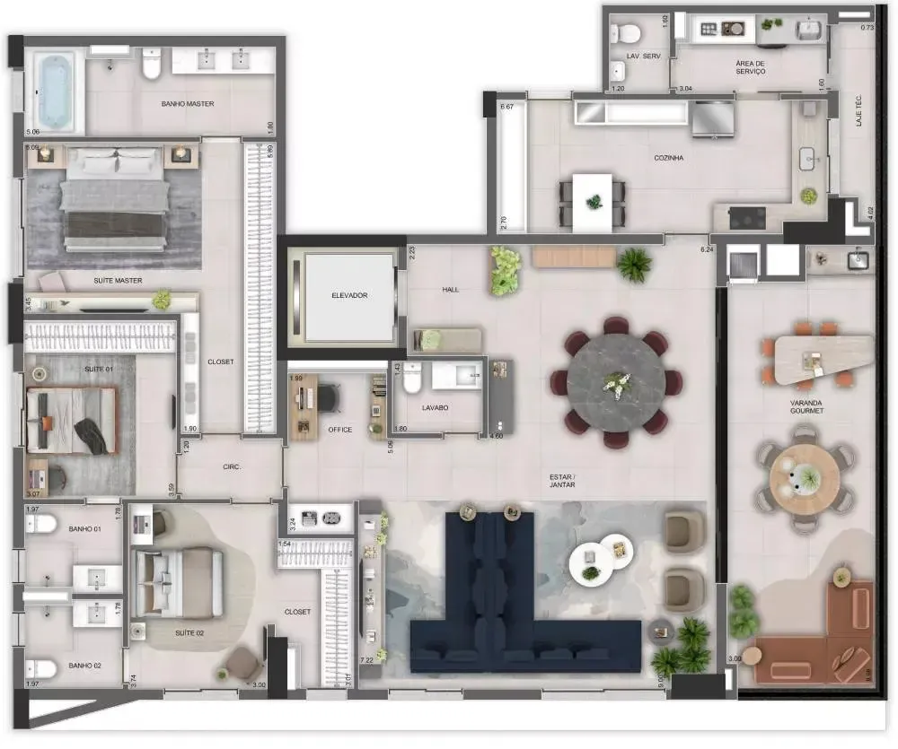 Apartamento, 3 quartos, 152 m² - Foto 15