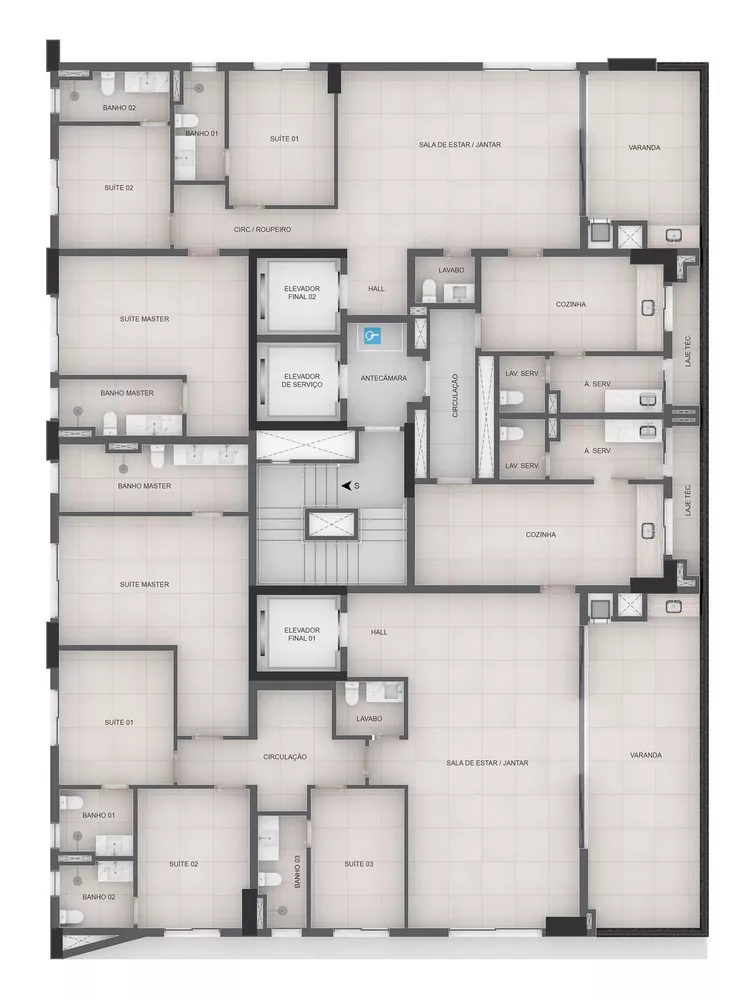 Apartamento, 3 quartos, 152 m² - Foto 4