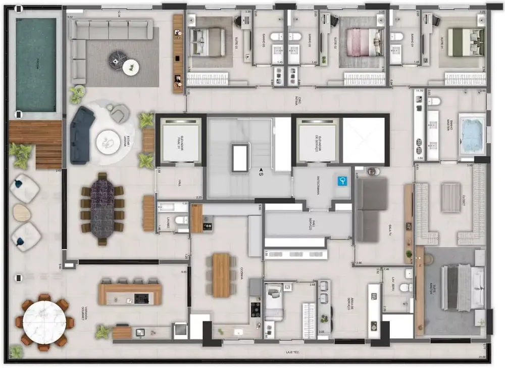 Apartamento, 3 quartos, 152 m² - Foto 16
