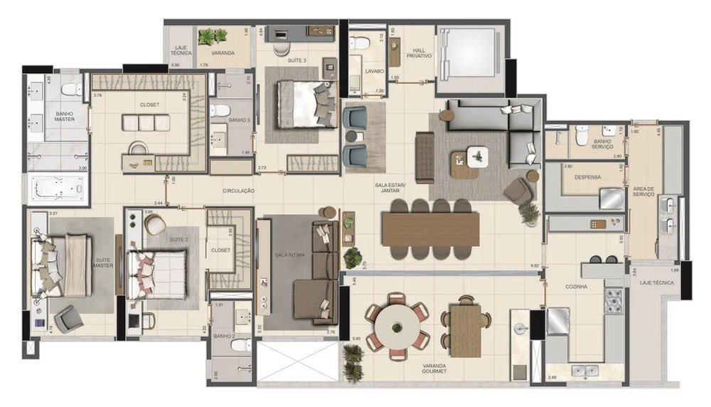 Apartamento, 4 quartos, 185 m² - Foto 9