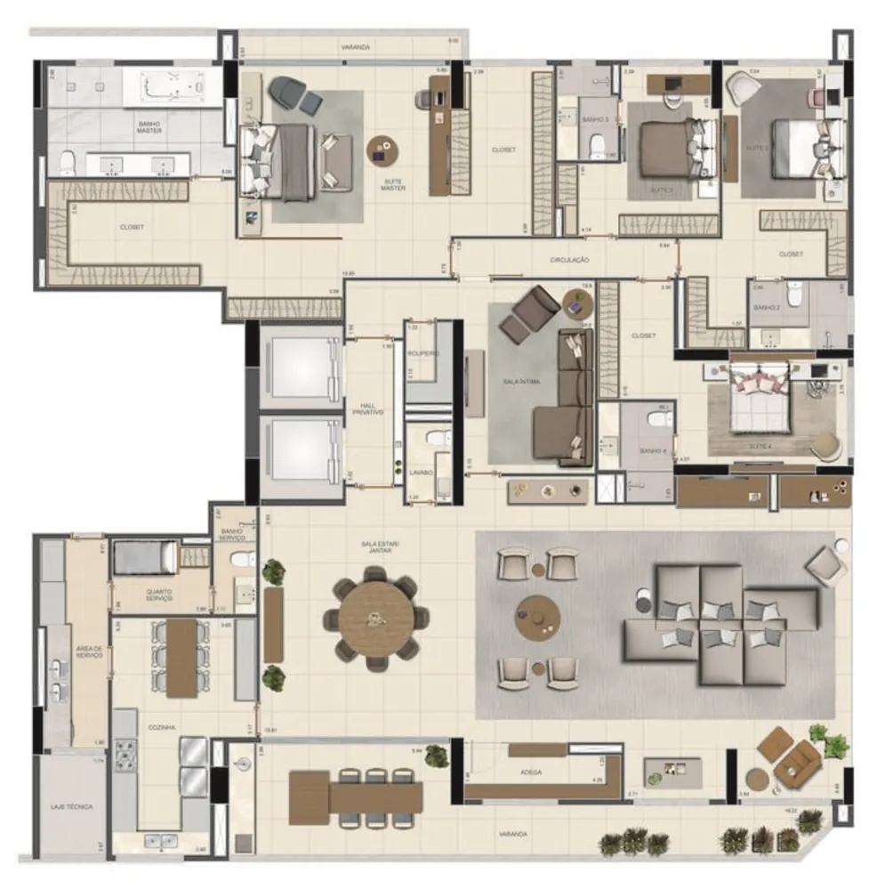 Apartamento, 4 quartos, 185 m² - Foto 13