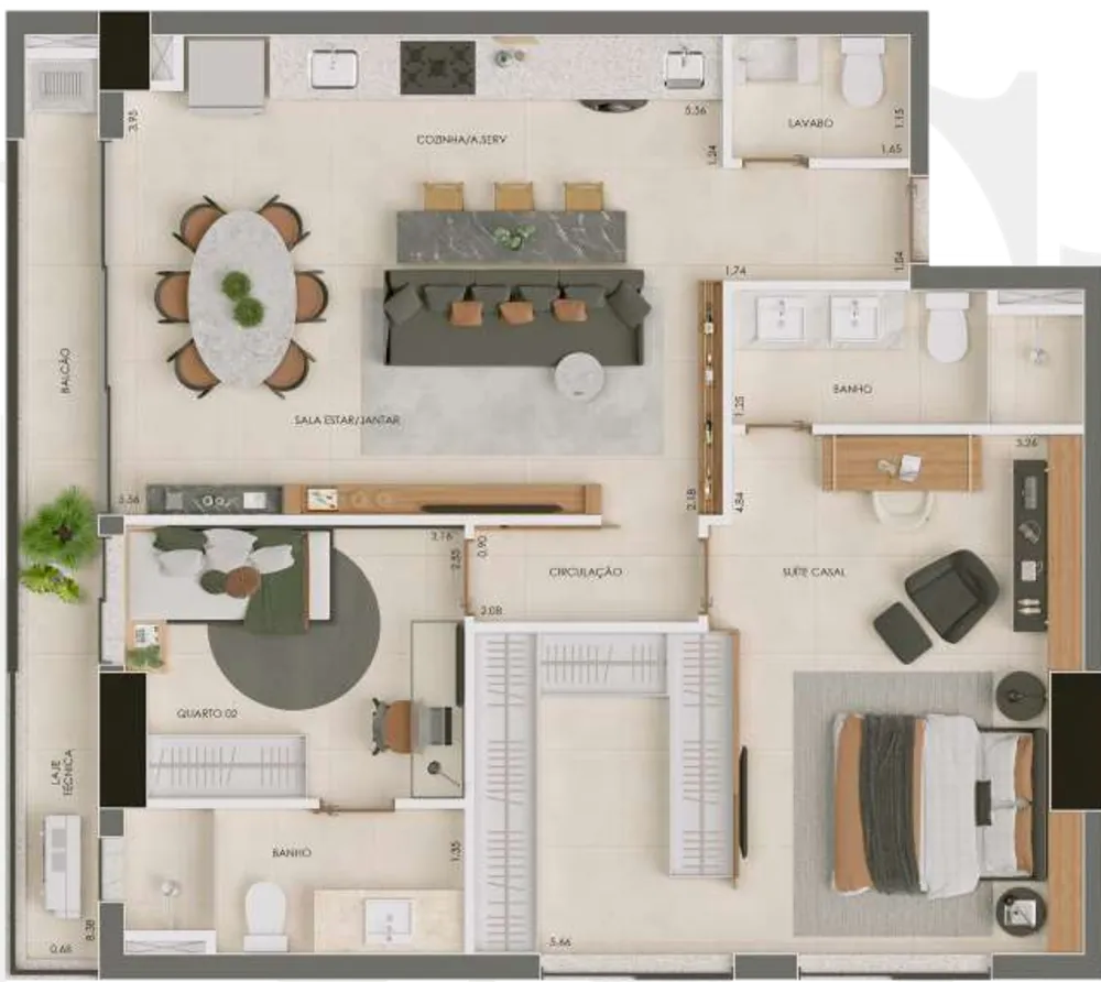 Apartamento, 3 quartos, 131 m² - Foto 22