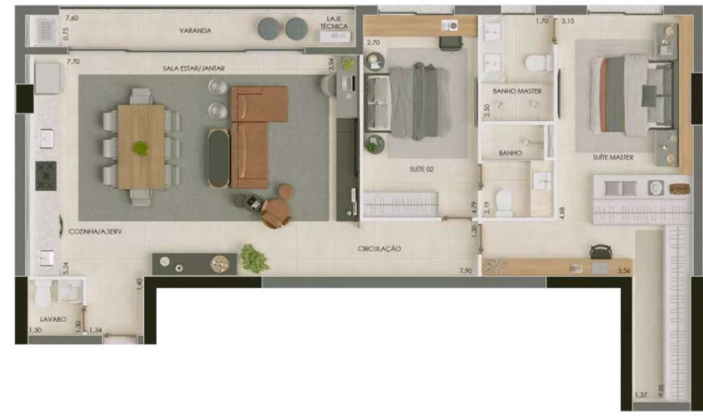Apartamento, 3 quartos, 131 m² - Foto 6