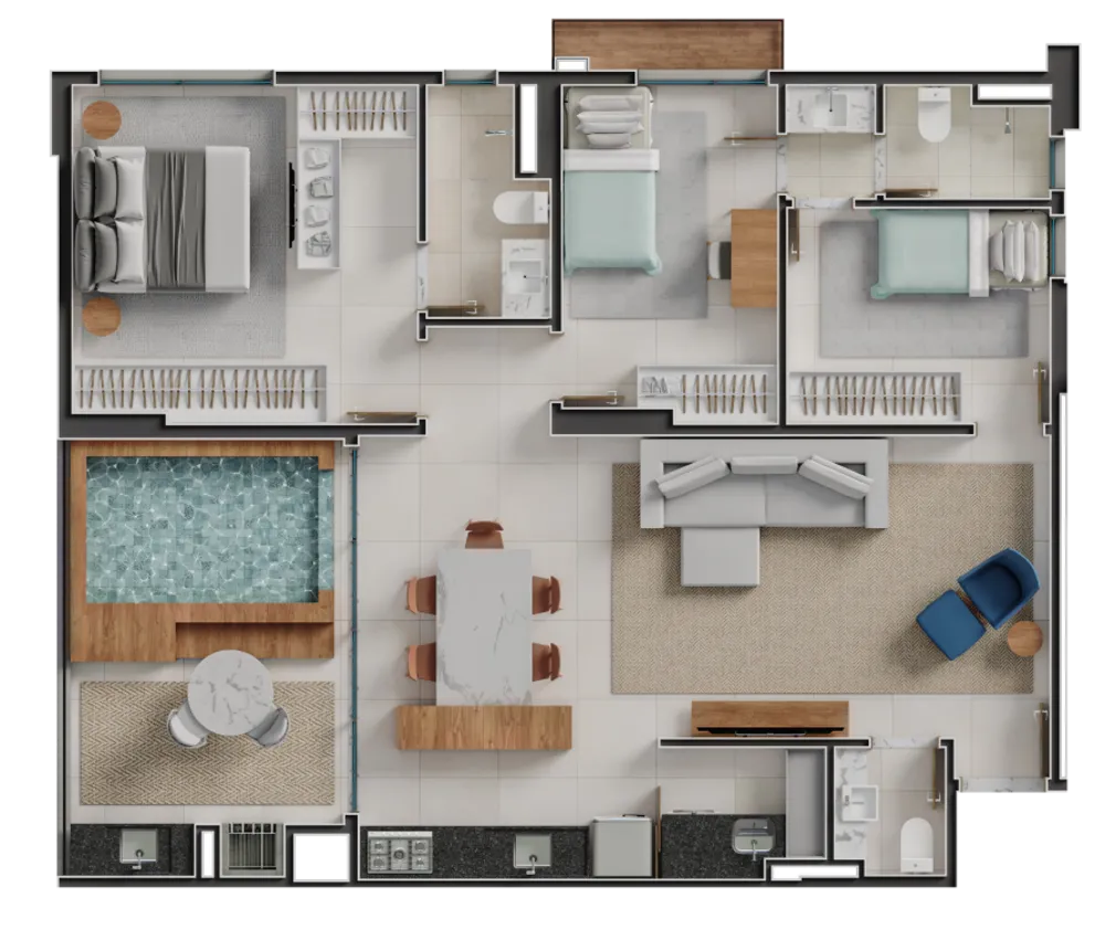 Apartamento, 3 quartos, 142 m² - Foto 19