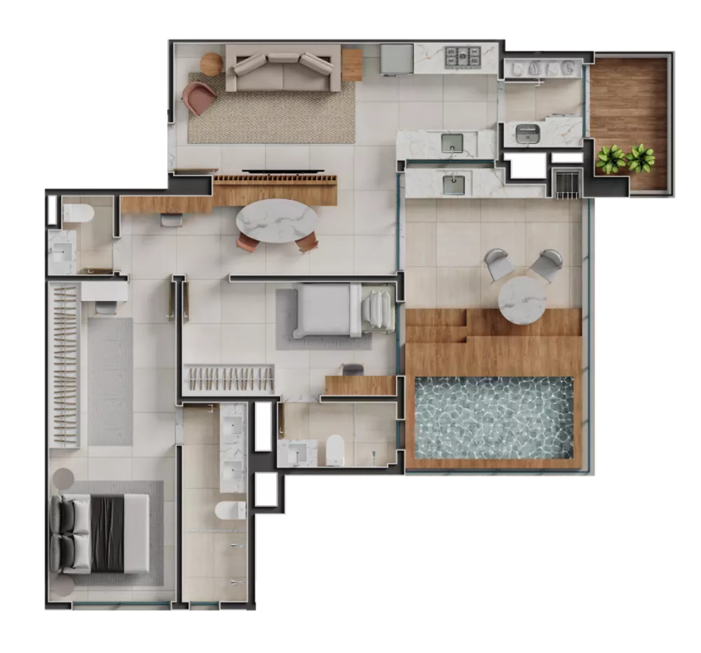 Apartamento, 3 quartos, 142 m² - Foto 8