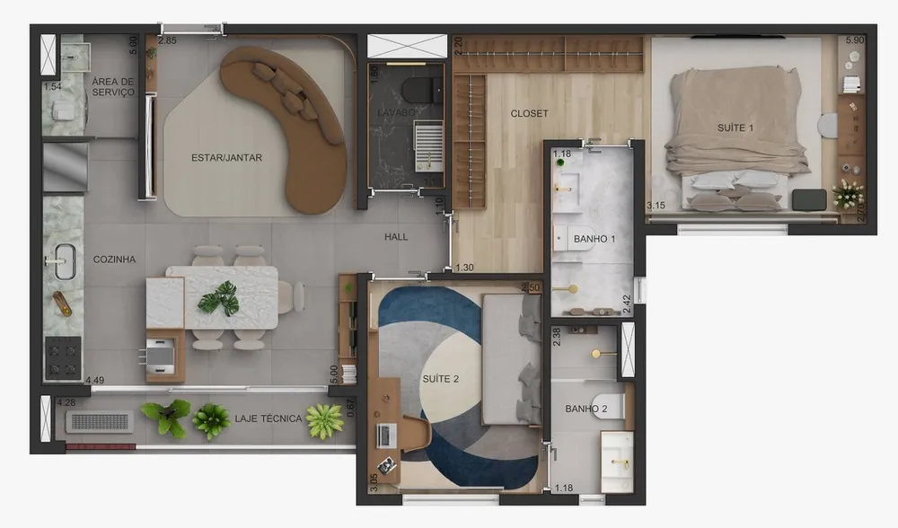 Apartamento, 2 quartos, 119 m² - Foto 19