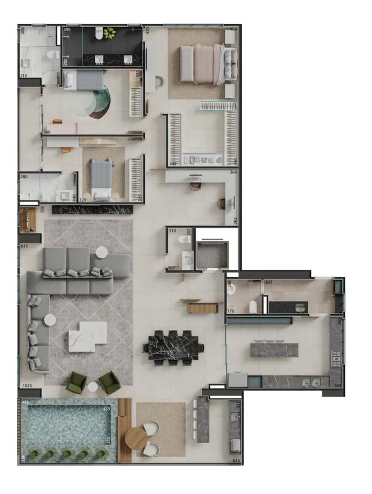Cobertura, 4 quartos, 415 m² - Foto 13