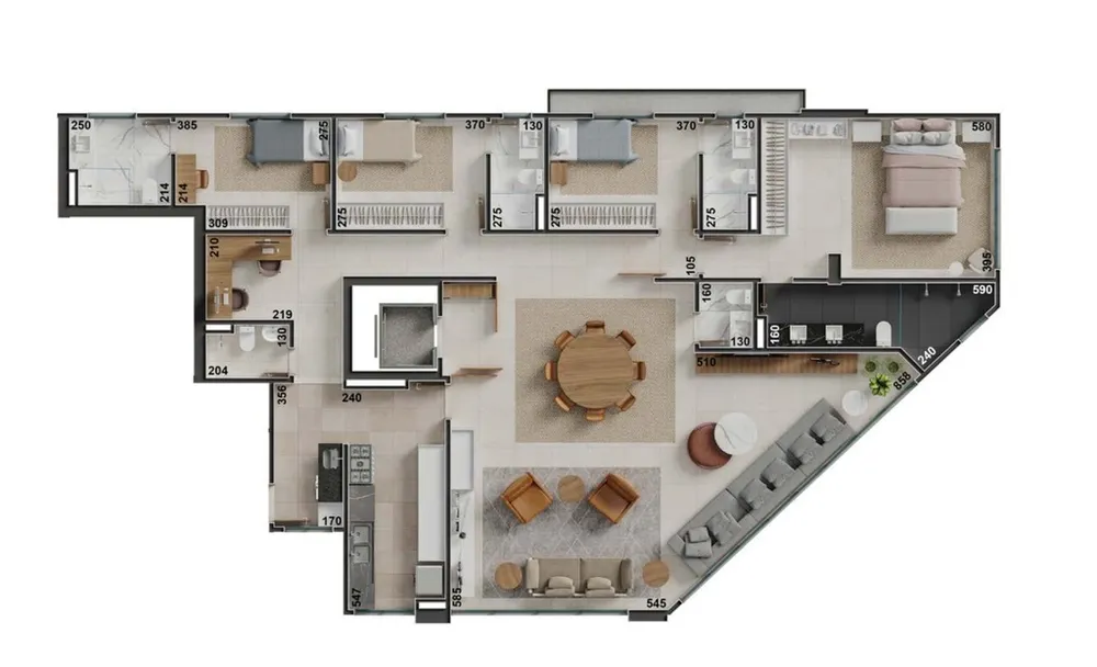 Cobertura, 4 quartos, 415 m² - Foto 14