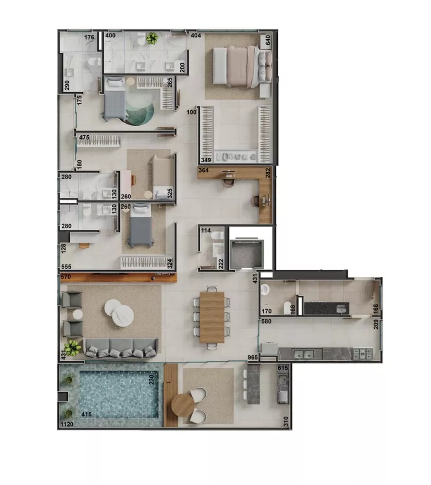 Cobertura, 4 quartos, 415 m² - Foto 1