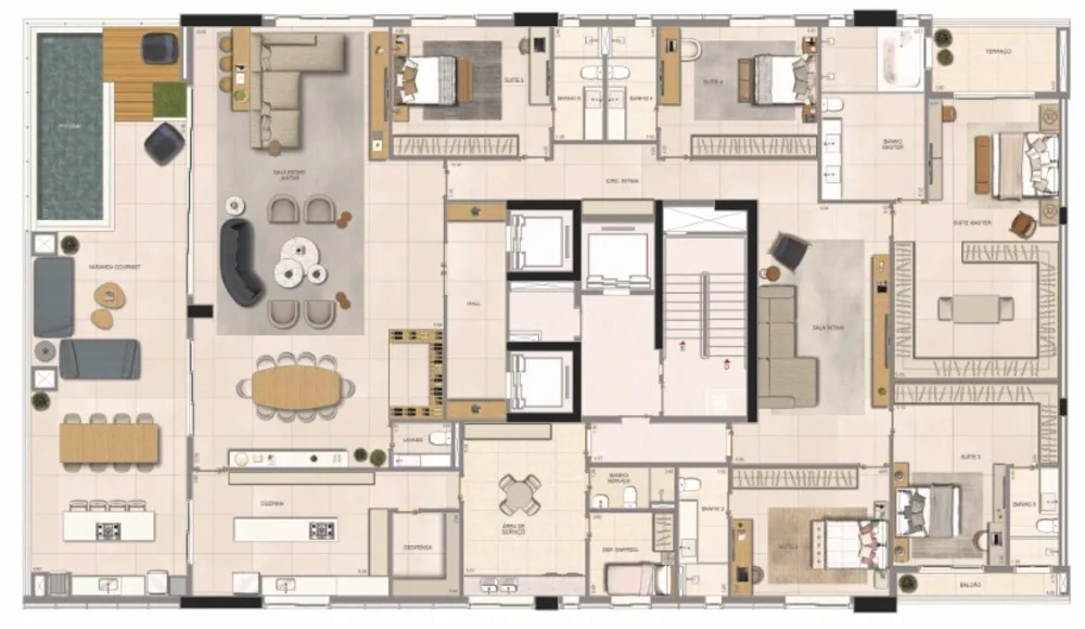 Apartamento, 4 quartos, 259 m² - Foto 20